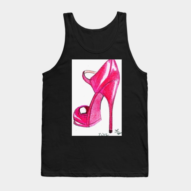 Red Stiletto Tank Top by lorgh